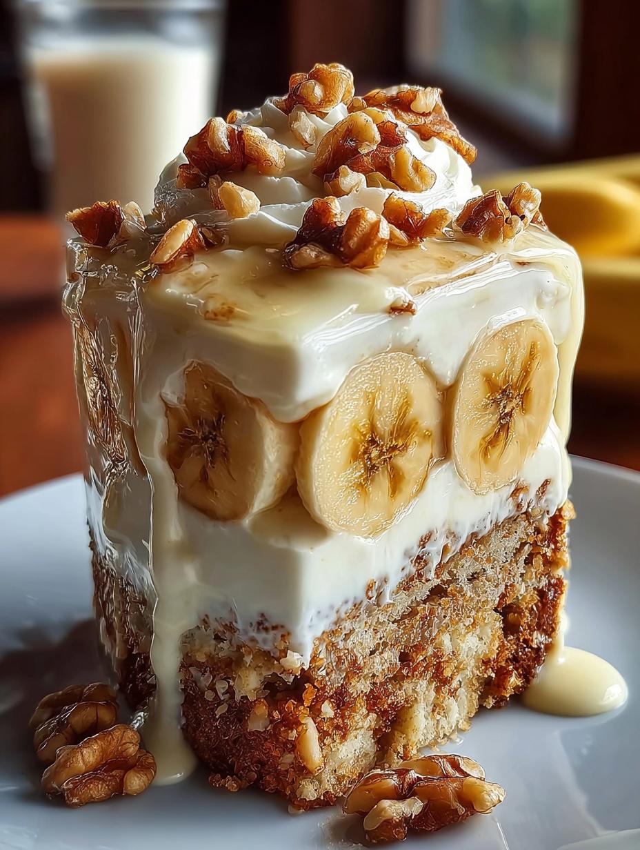 Heavenly Banana Walnut Cream Cake Delight - Heavenly Banana Walnut Cream - additional detail