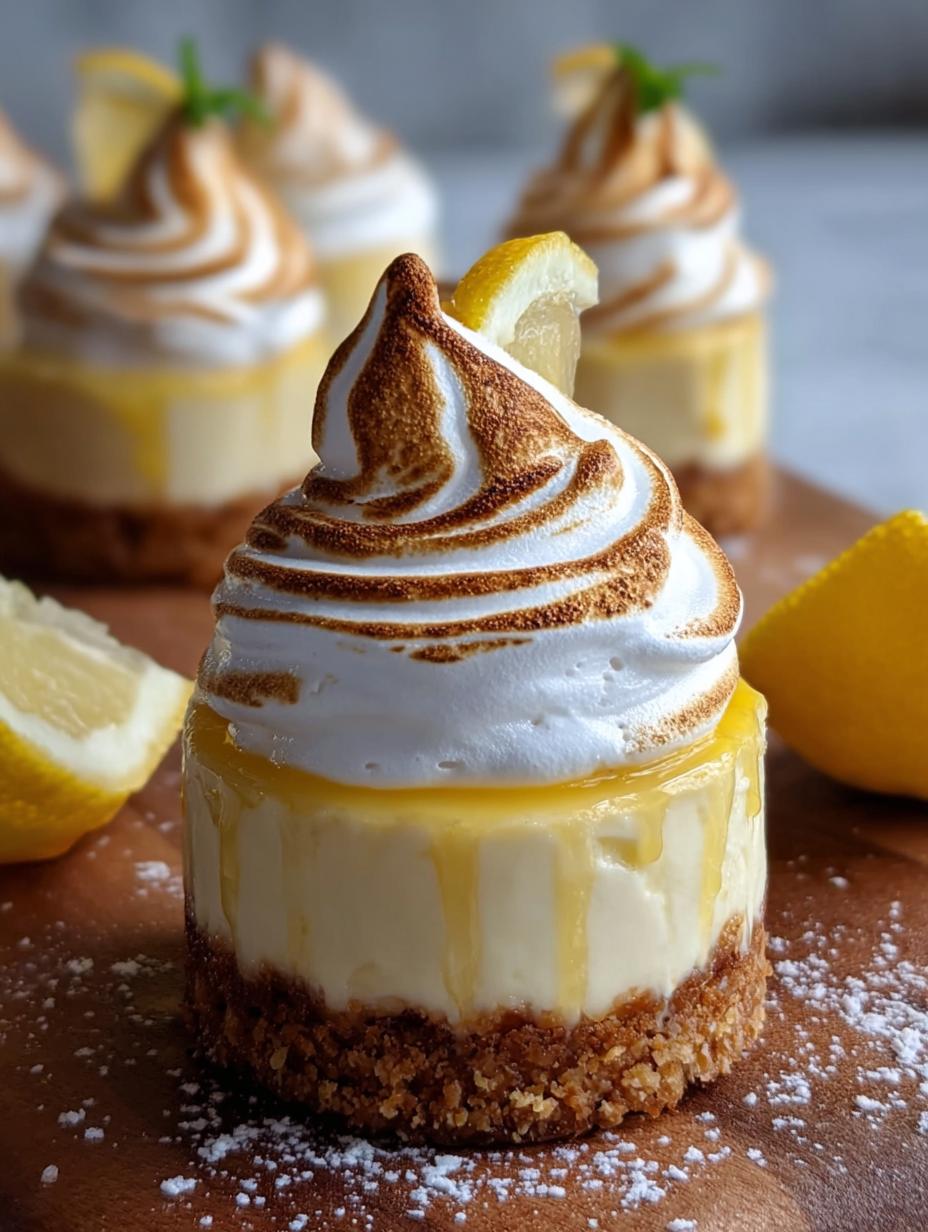 Lemon Meringue Cheesecakes