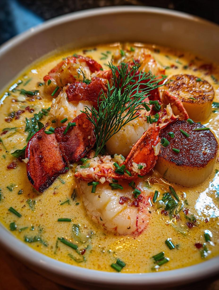 Lobster Scallop Chowder Creamy