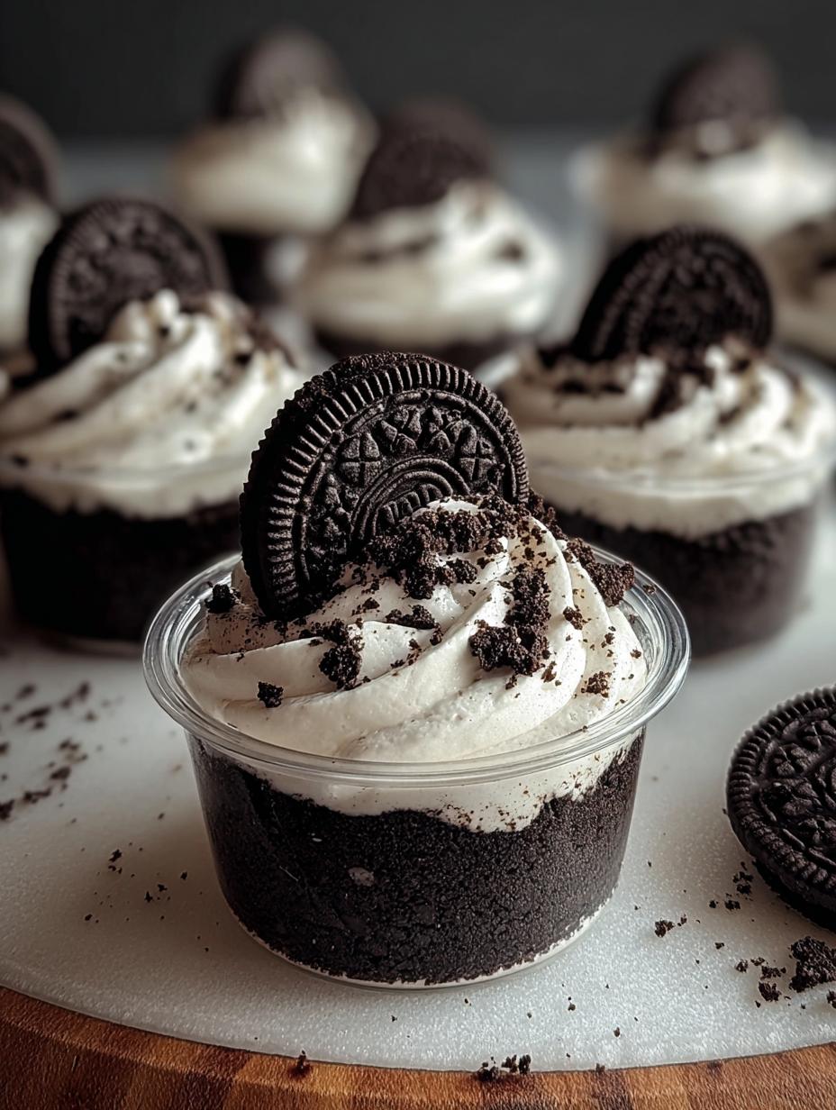 Mini Oreo Dessert Cups: 1 Easy Crowd-Pleaser - Mini Oreo Dessert Cups - additional detail