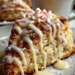 Peppermint White Chocolate Scones