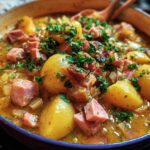 Stewed Potatoes Ham Comforting