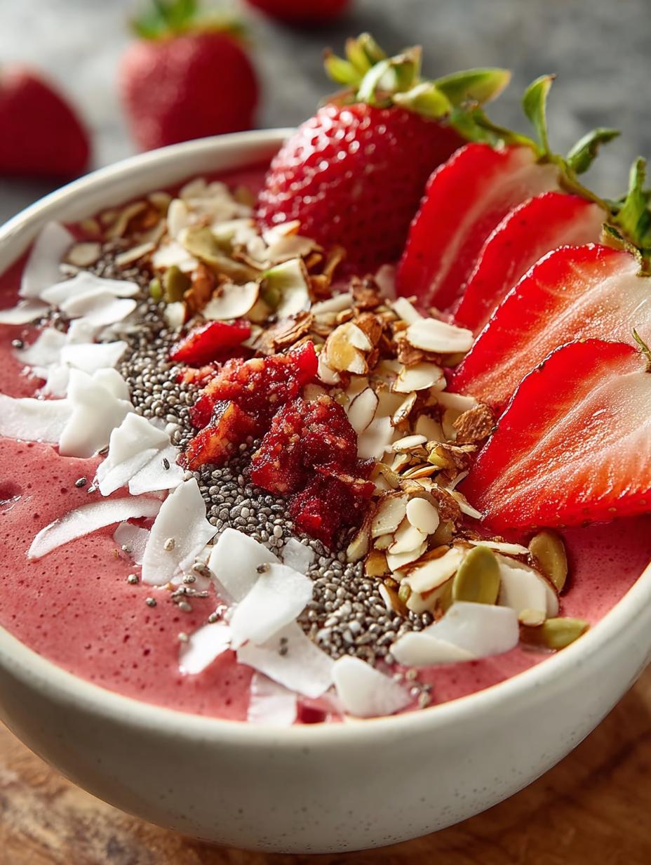 Strawberry Smoothie Bowl Healthy