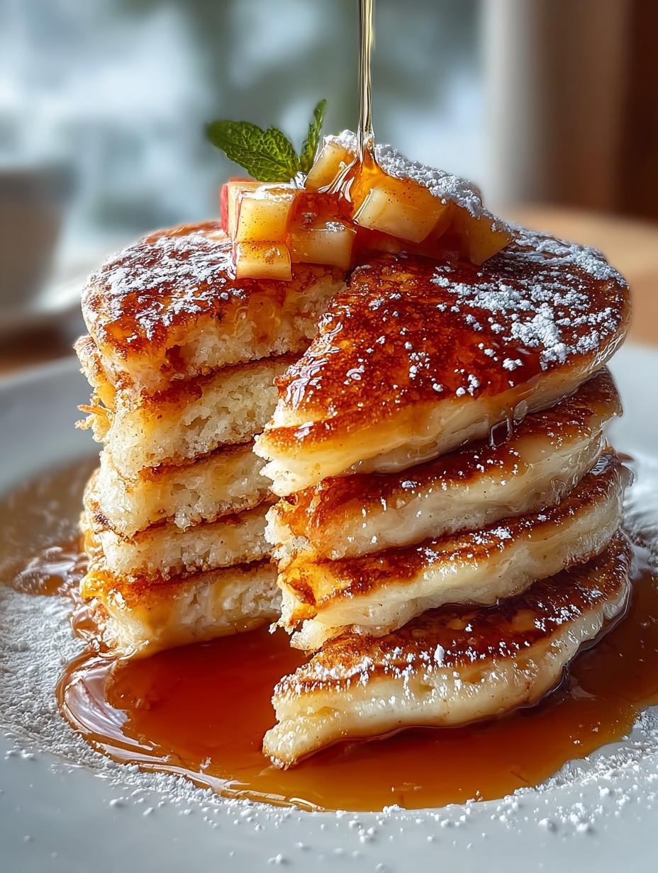 Delicious Apple Pie Pancakes Vanilla for Brunch Bliss - Apple Pie Pancakes Vanilla - main visual representation