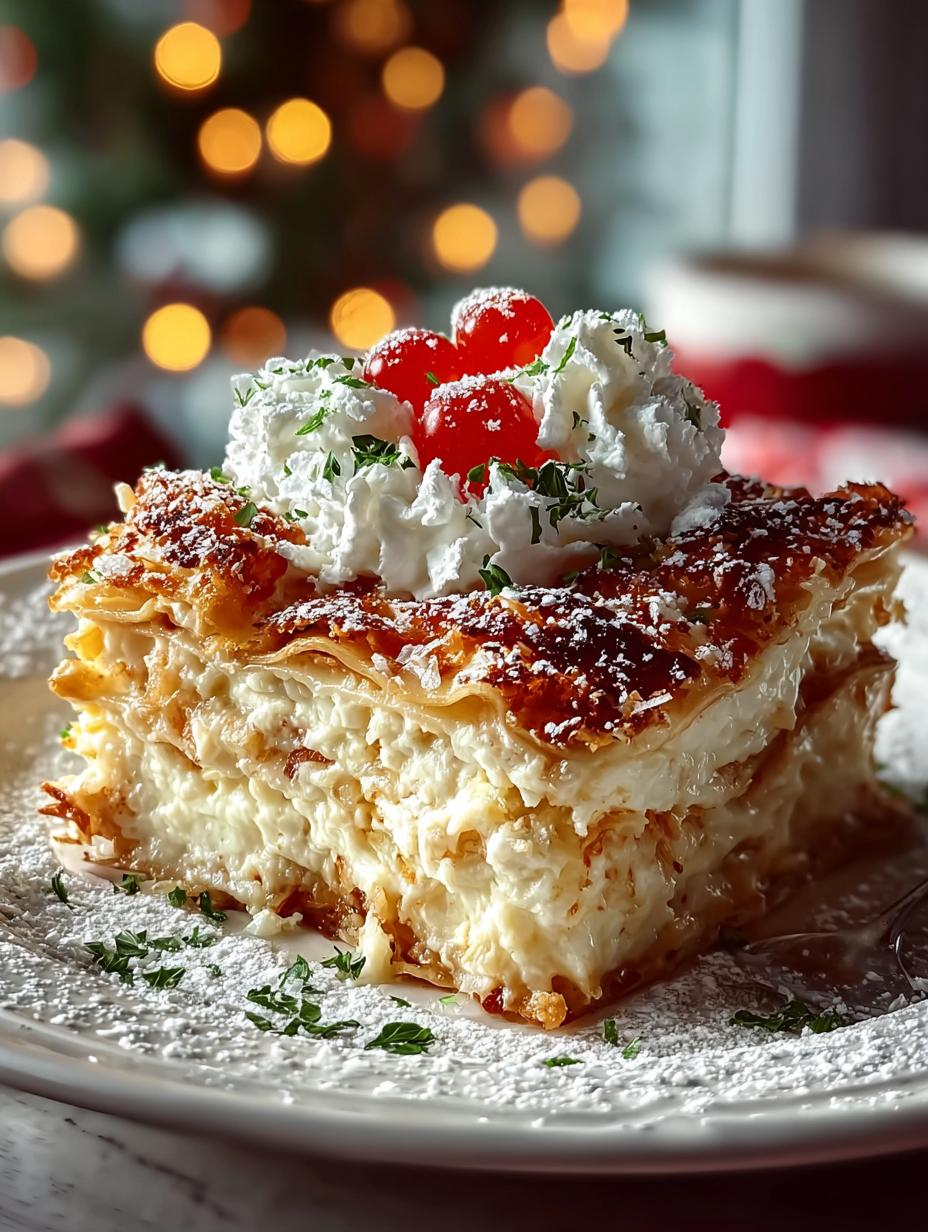 Bake Christmas Coconut Lasagna