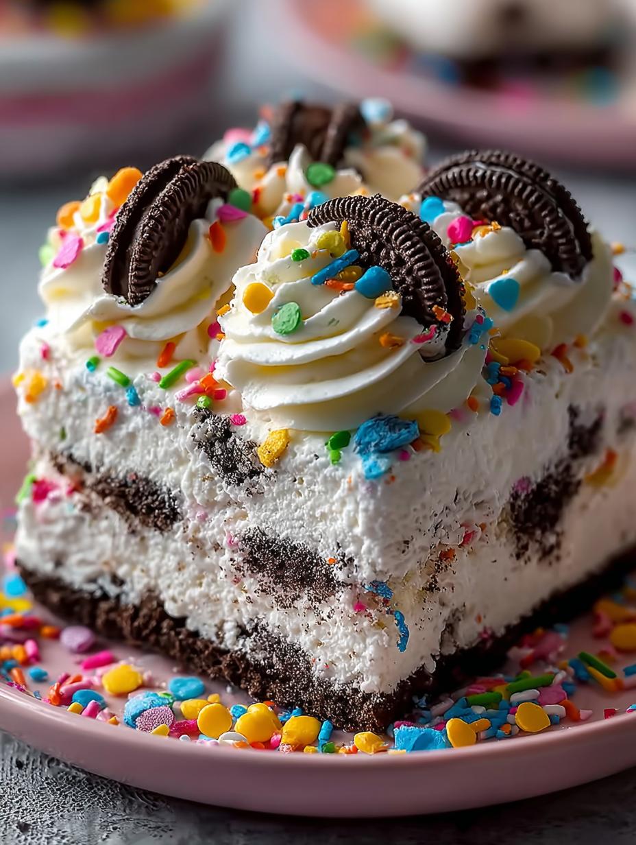 Bake Funfetti Oreo Icebox: A Delightful Layered Dessert - Bake Funfetti Oreo Icebox - additional detail