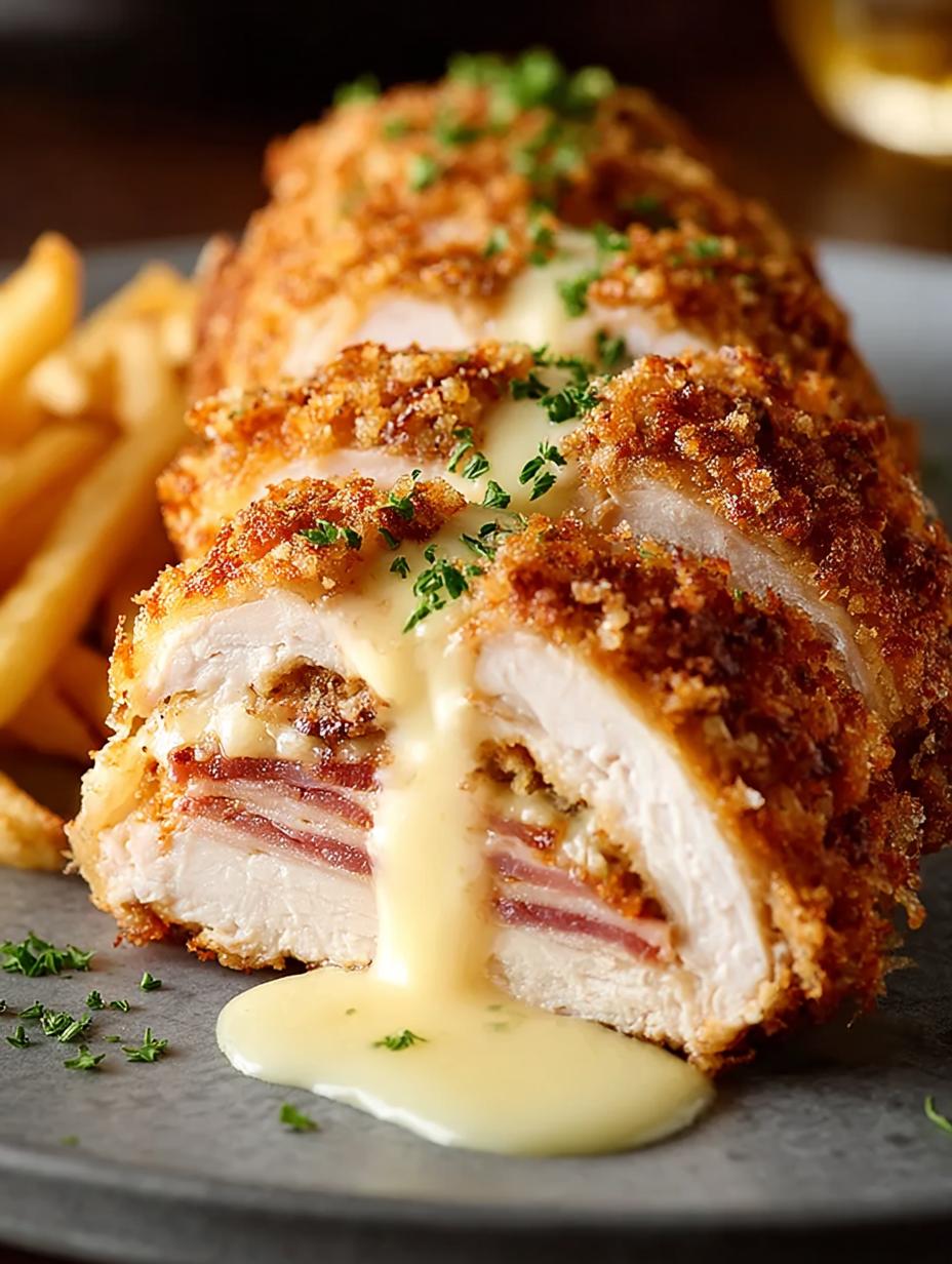 Baked Chicken Cordon Bleu