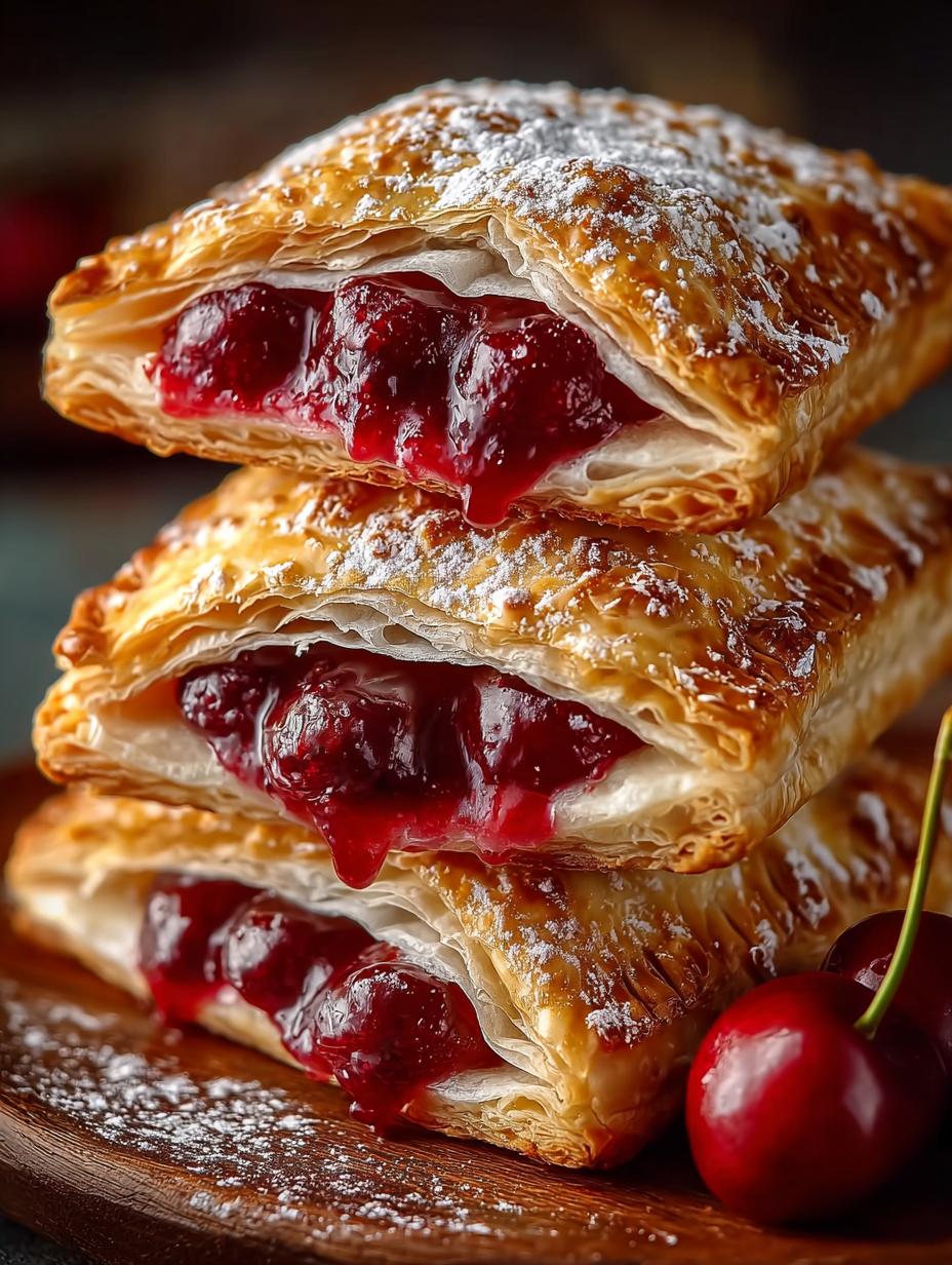 Cherry Puff Turnovers