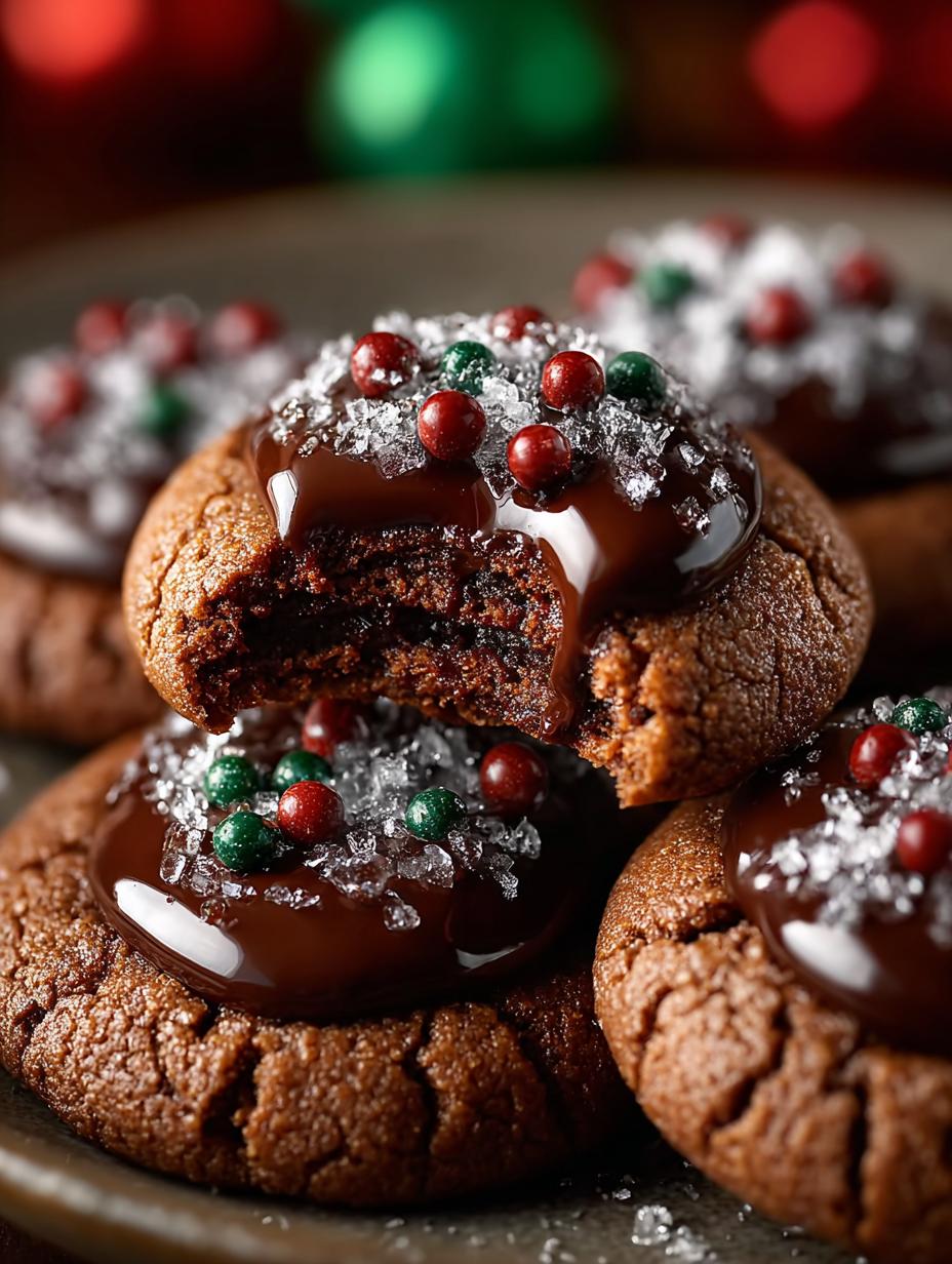 Chocolate Thumbprint Cookies Delightful