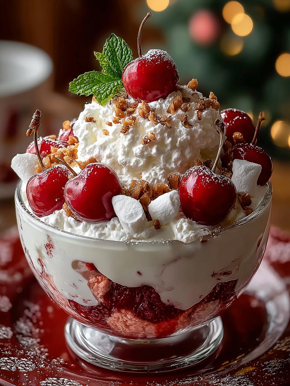 Christmas Cherry Fluff: 5 Reasons to Love This Delightful Dessert - Christmas Cherry Fluff - additional detail