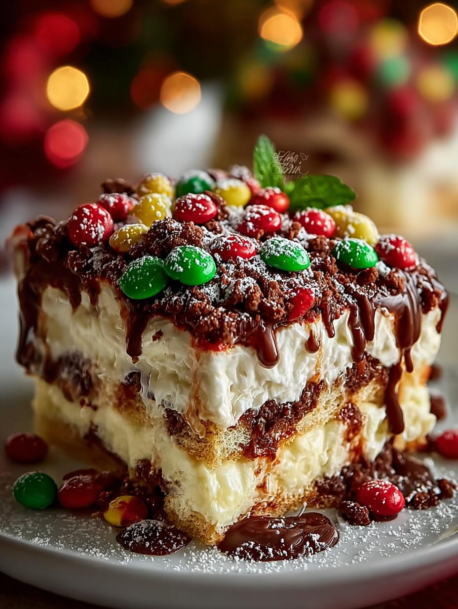 Delicious Christmas Cookie Lasagna Holiday Treat - Christmas Cookie Lasagna Holiday - main visual representation