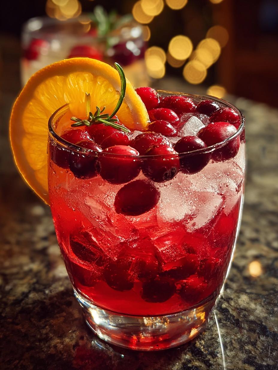 Christmas Cran Orange Spritz