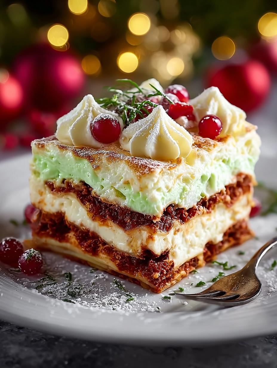 Christmas Lasagna Festive Dessert: A Sweet Holiday Delight - Christmas Lasagna Festive Dessert - additional detail