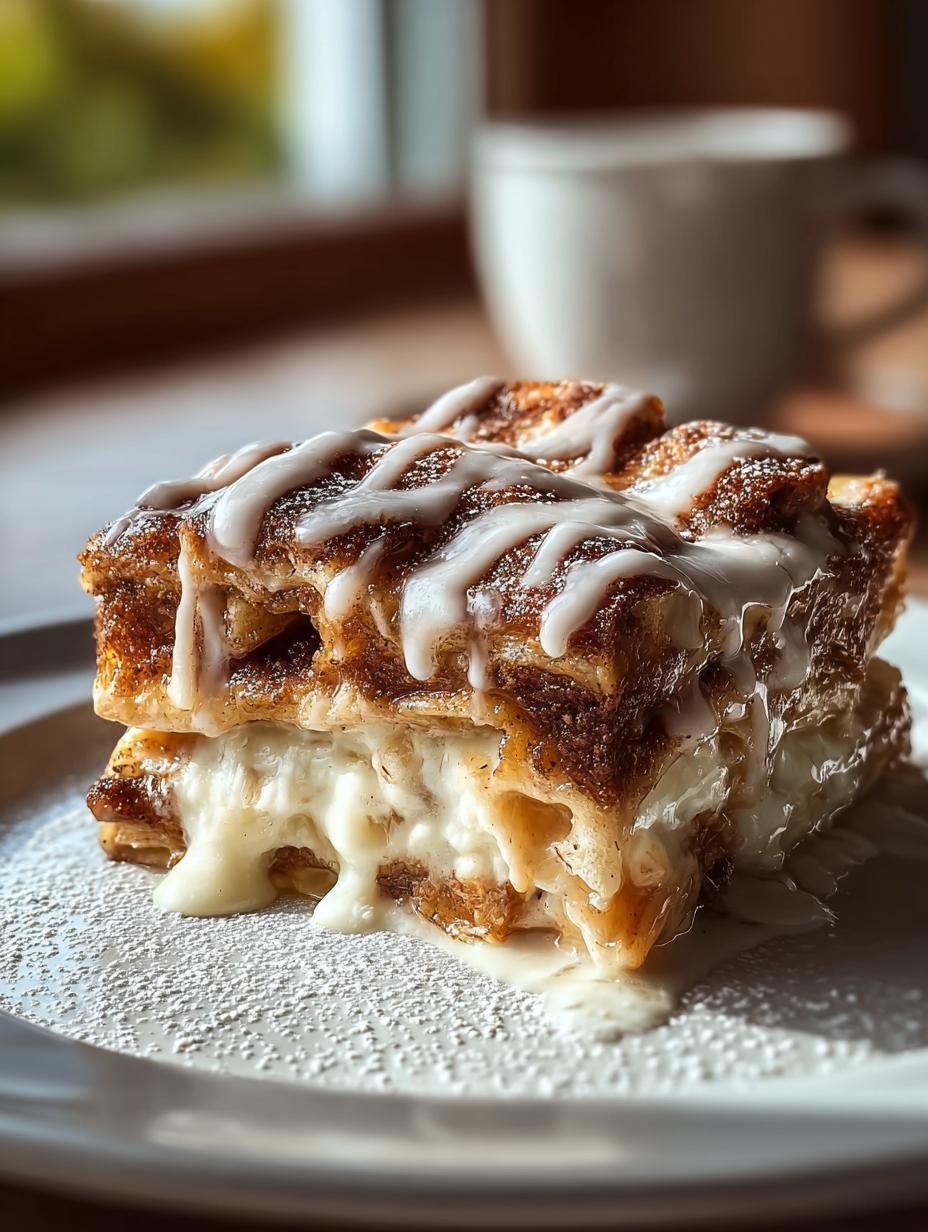 Cinnamon Roll Apple Lasagna