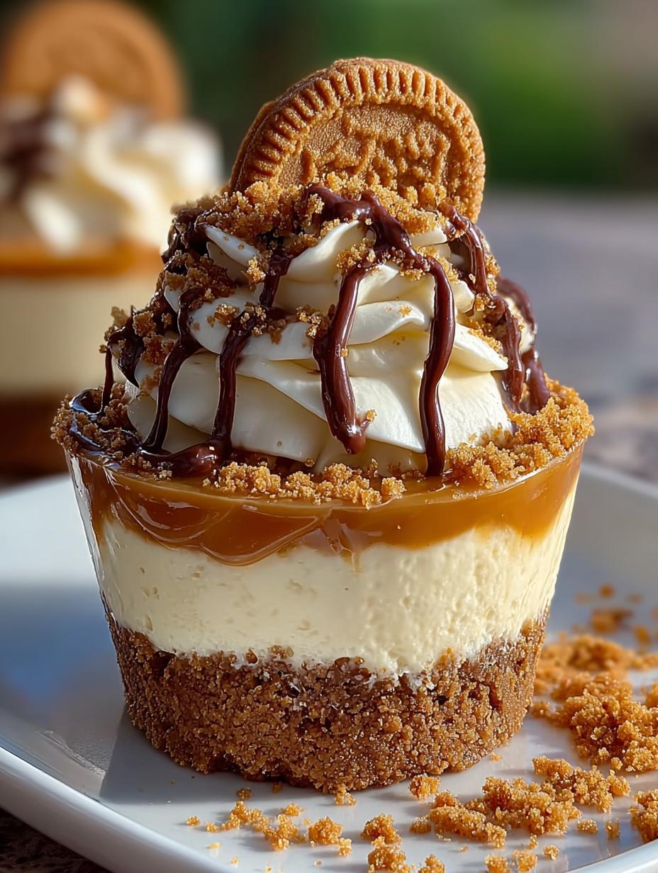Cookie Butter Cheesecake Cup