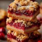 Cranberry Crumb Bars Dessert