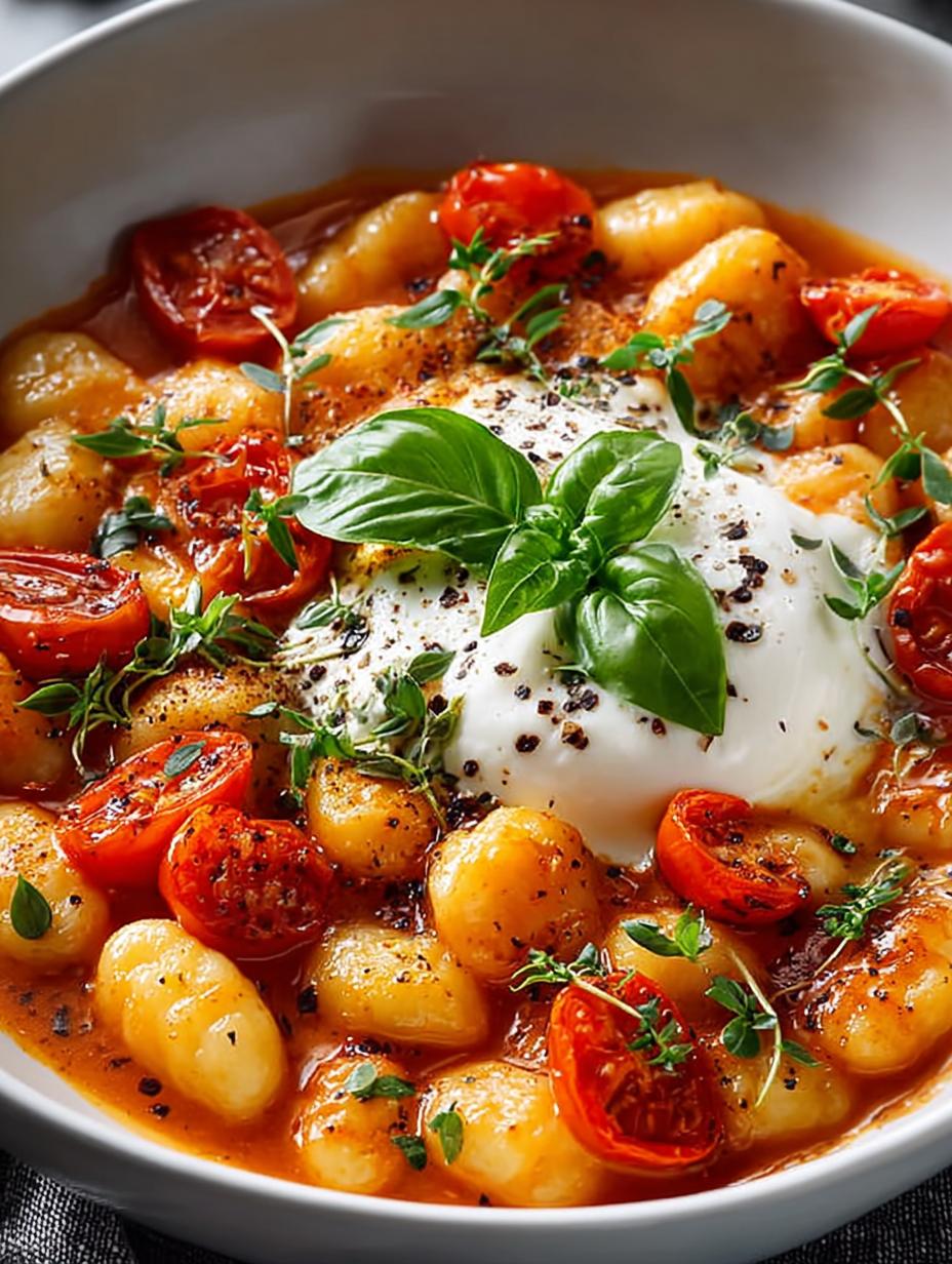 30-Minute Creamy Tomato Gnocchi with Burrata for Cozy Nights - Creamy Tomato Gnocchi with - additional detail