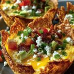 Crunchy Tortilla Breakfast Cups
