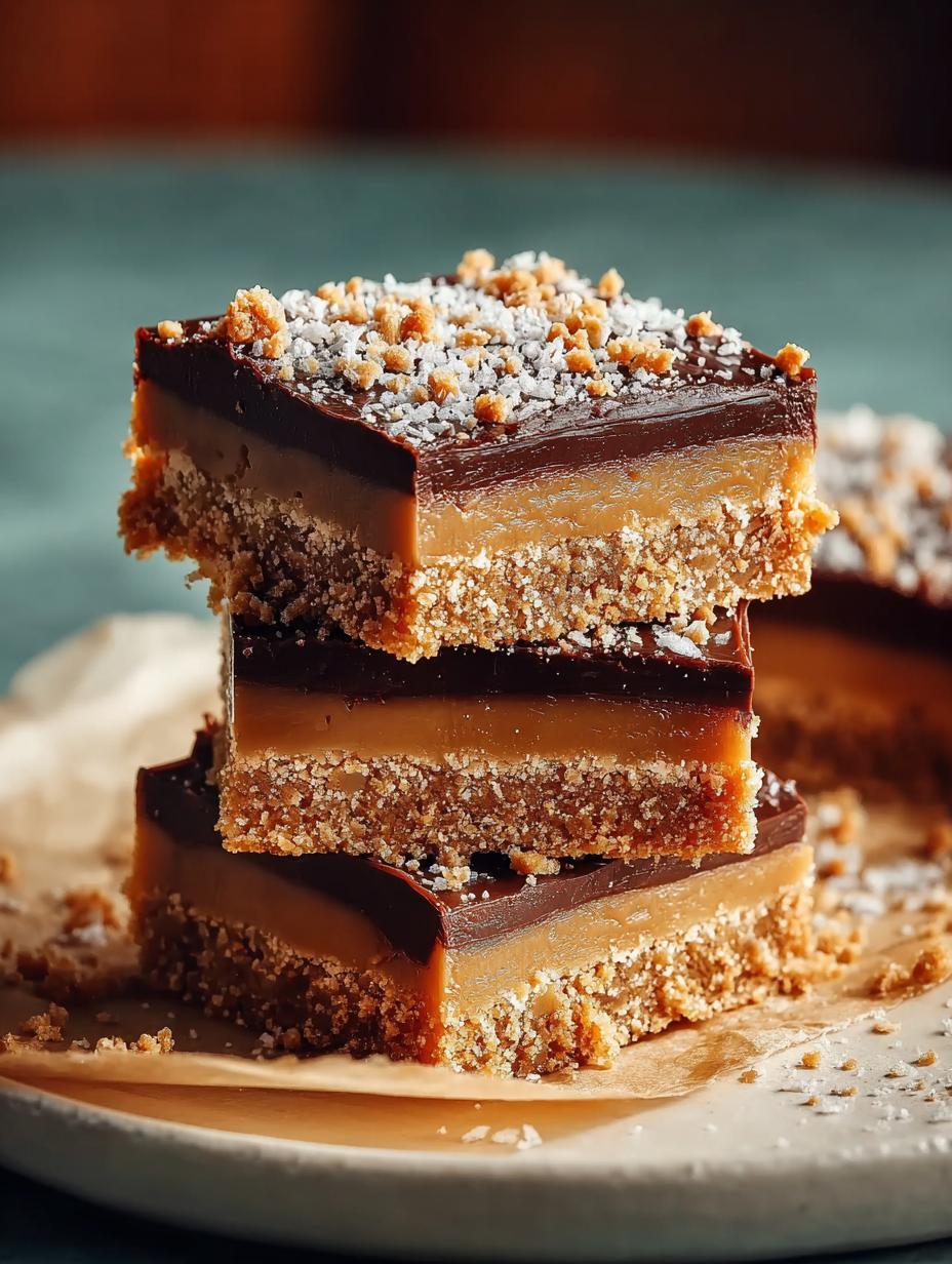 Gingerbread Millionaire Shortbread Bars: 12 Layers of Joy - Gingerbread Millionaire Shortbread Bars - additional detail