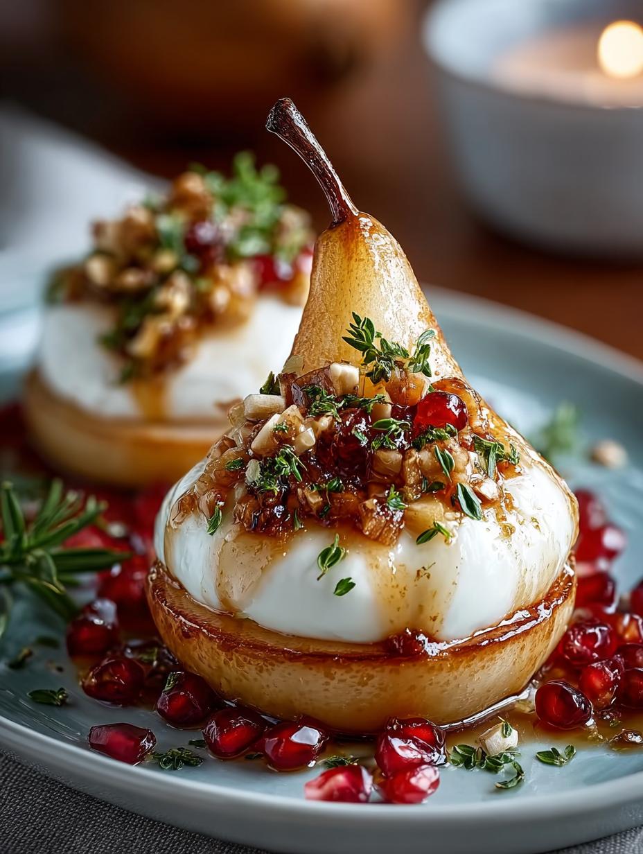 Golden Caramelized Pear Burrata: A Decadent Delight - Golden Caramelized Pear Burrata - main visual representation