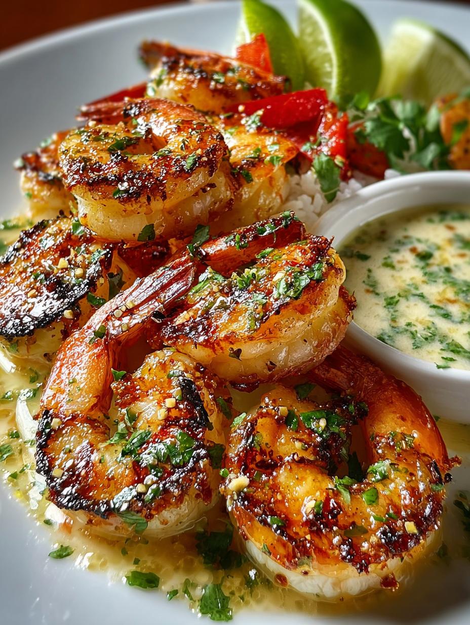 Grilled Coconut Lime Shrimp