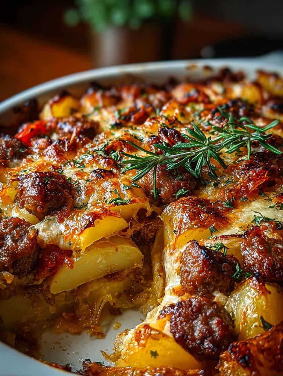 Italian Sausage Potato Casserole