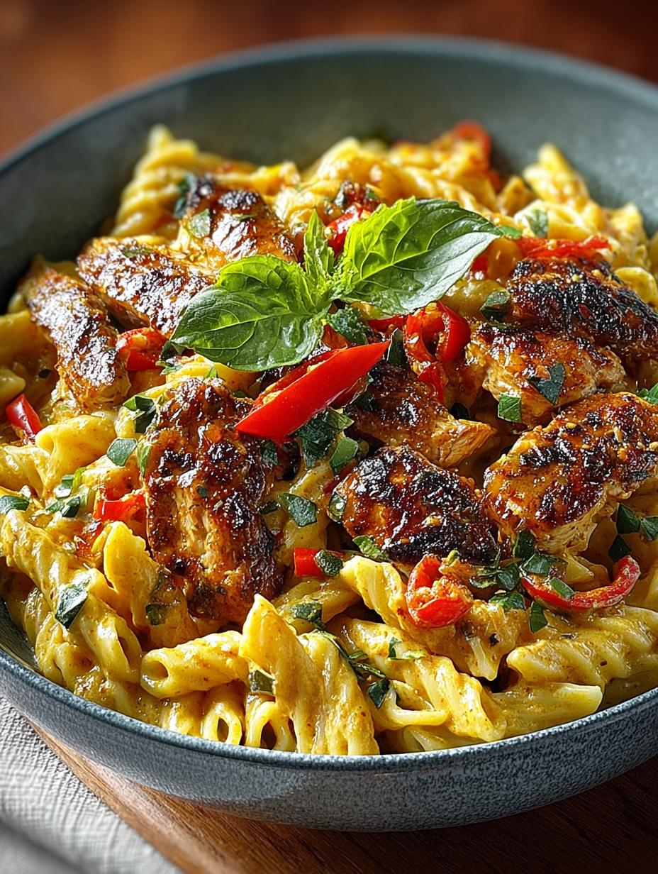 Jerk Chicken Rasta Pasta: A Spicy Caribbean Delight - Jerk Chicken Rasta Pasta - main visual representation