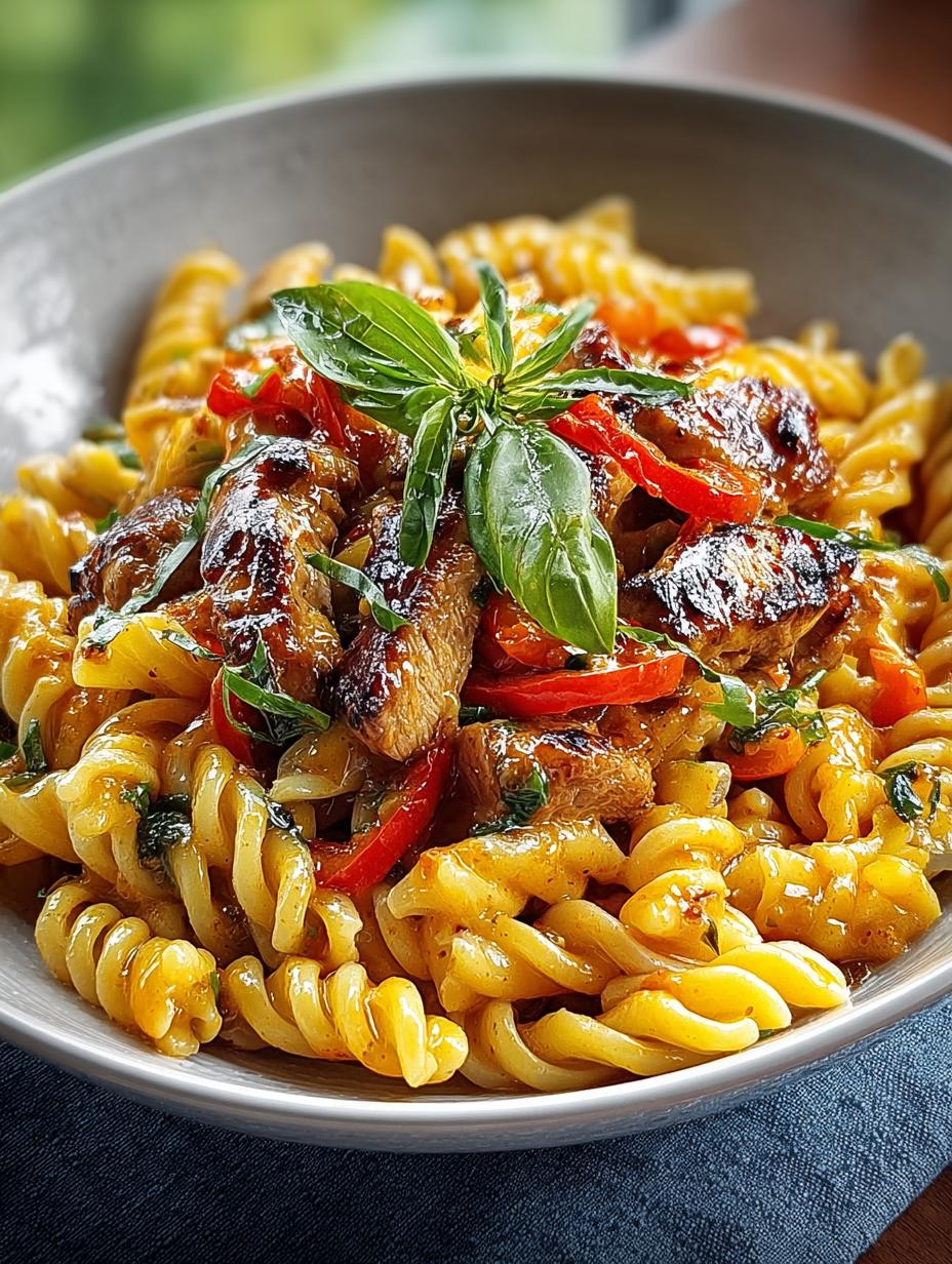 Jerk Chicken Rasta Pasta: A Spicy Caribbean Delight - Jerk Chicken Rasta Pasta - additional detail