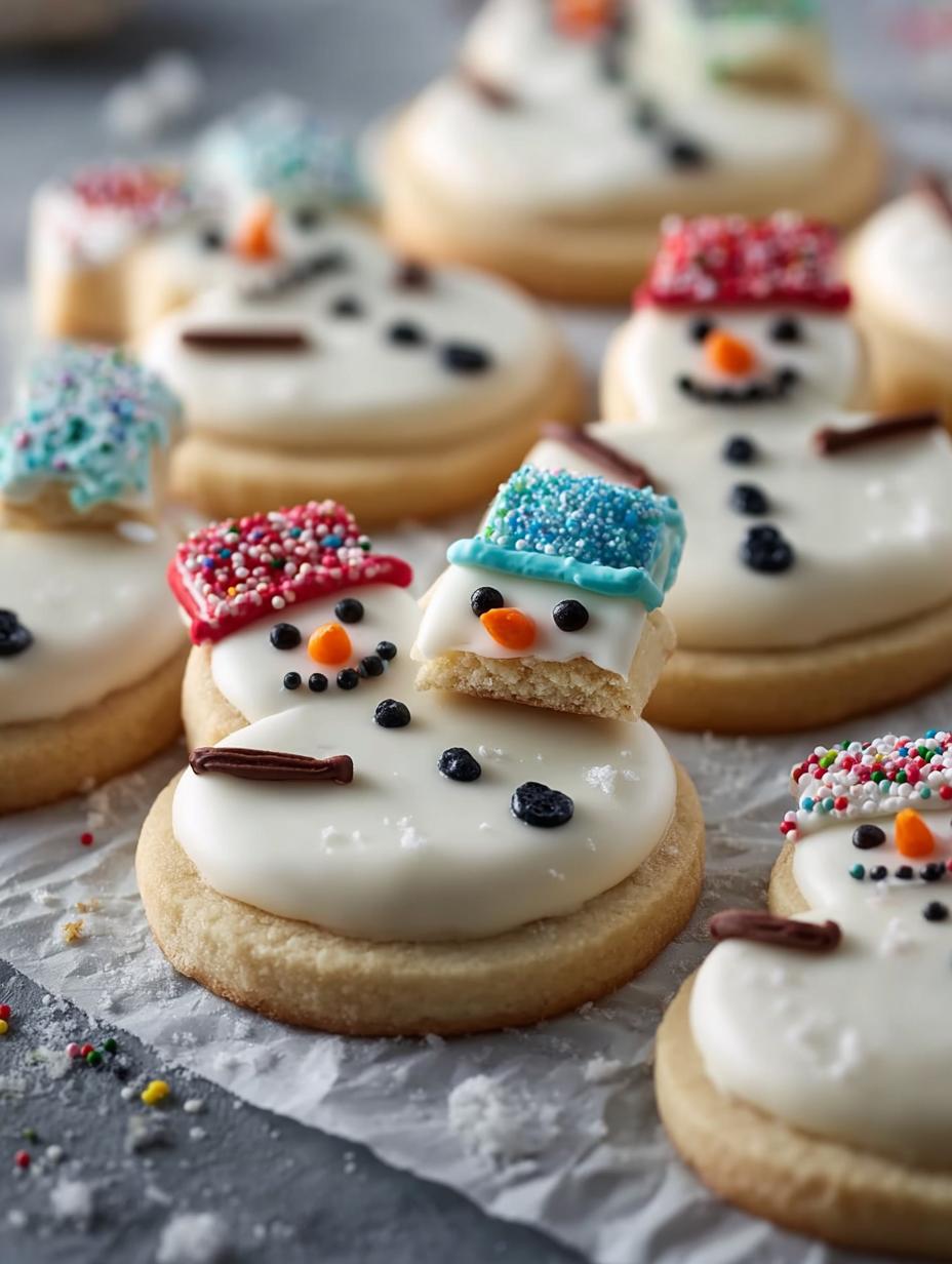 Melted Snowman Sugar Cookies: 12 Heartwarming Ideas - Melted Snowman Sugar Cookies - main visual representation