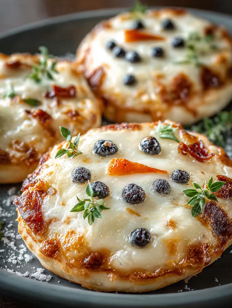 Mini Snowman Pizzas: 5 Fun and Easy Winter Treats - Mini Snowman Pizzas - additional detail
