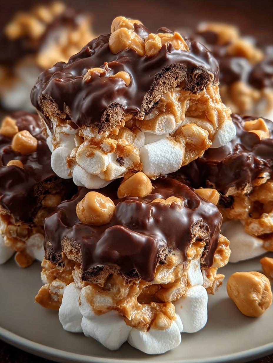 Irresistible Peanut Marshmallow Clusters ready to serve