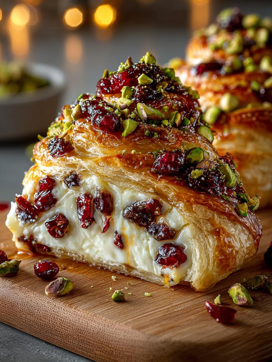Pistachio Cranberry Brie Swirled: 10 Festive Treats - Pistachio Cranberry Brie Swirled - additional detail