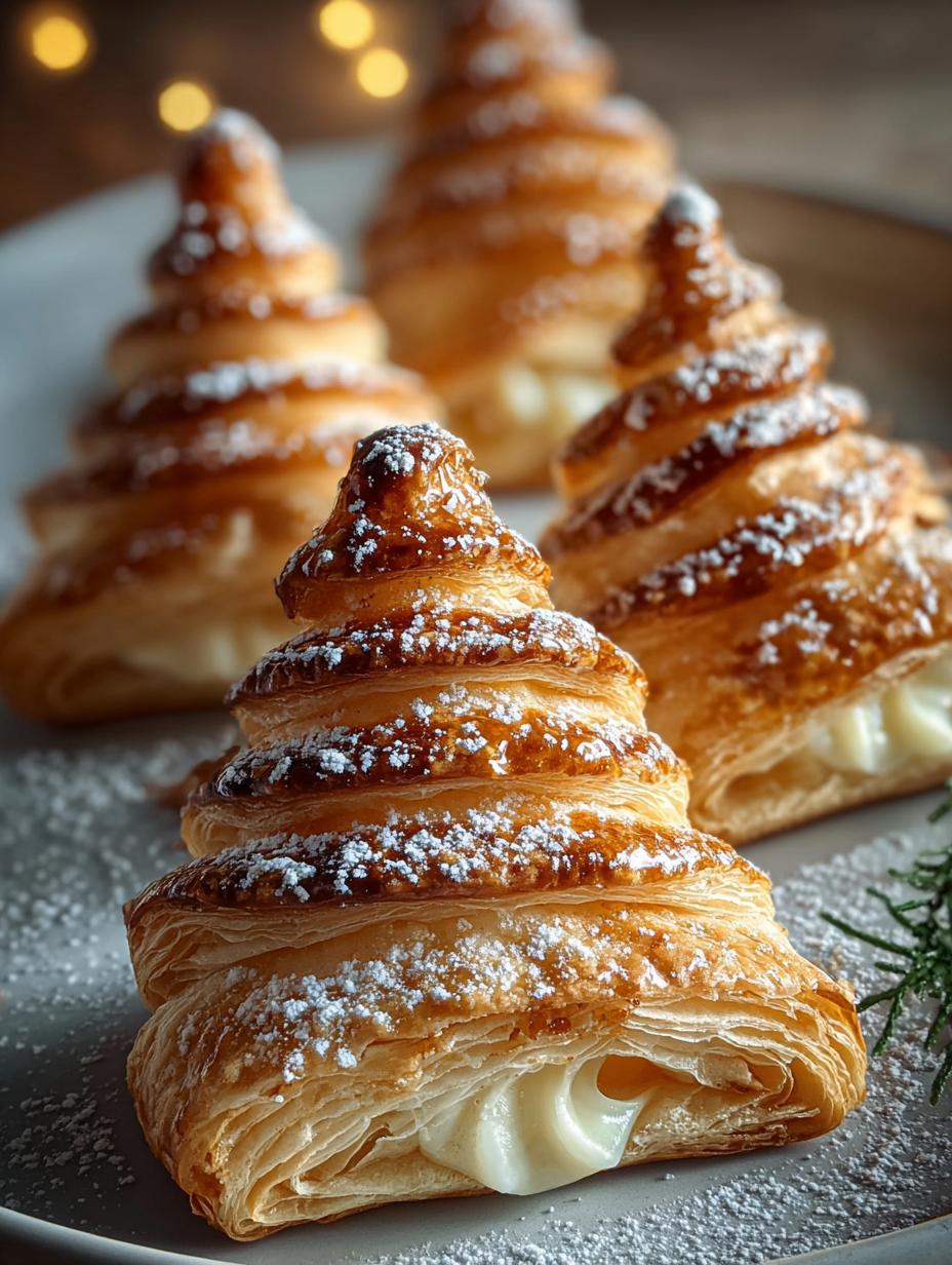 Puff Pastry Christmas Trees