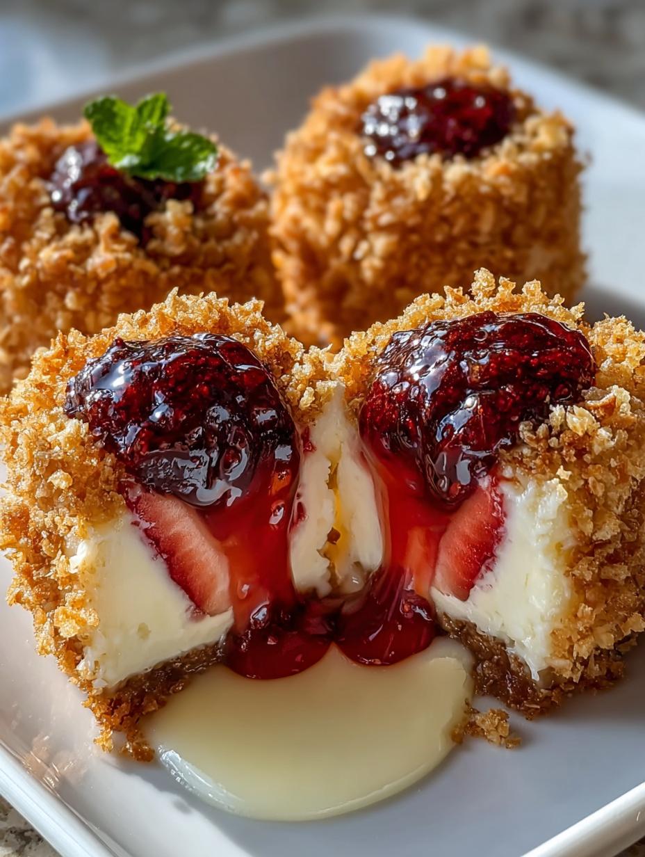 Delicious Strawberry Crunch Cheesecake Bites Recipe - Strawberry Crunch Cheesecake Bites - additional detail