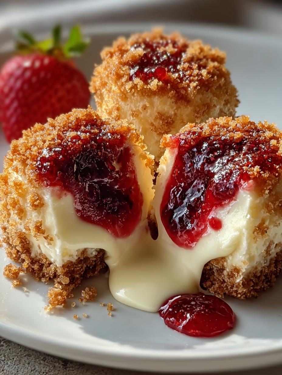 Strawberry Crunch Cheesecake Bites