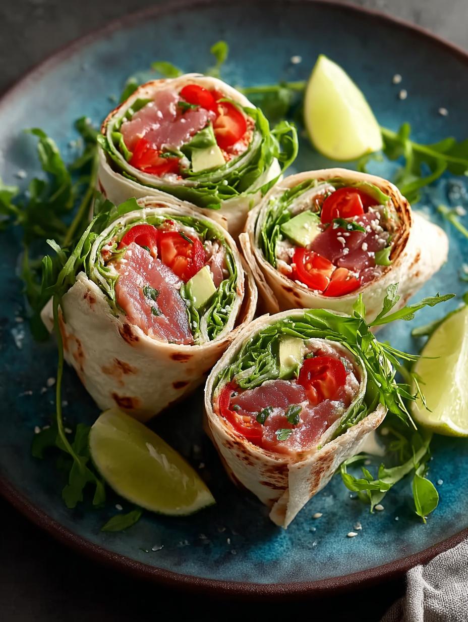 Tuna Wraps Cooked Pan
