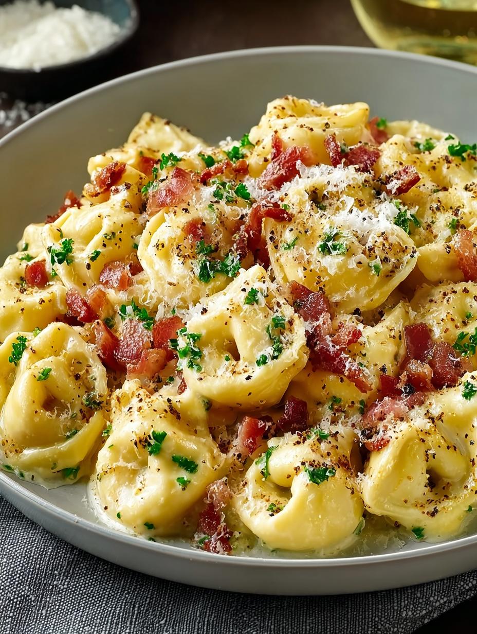 Bacon Alfredo Tortellini
