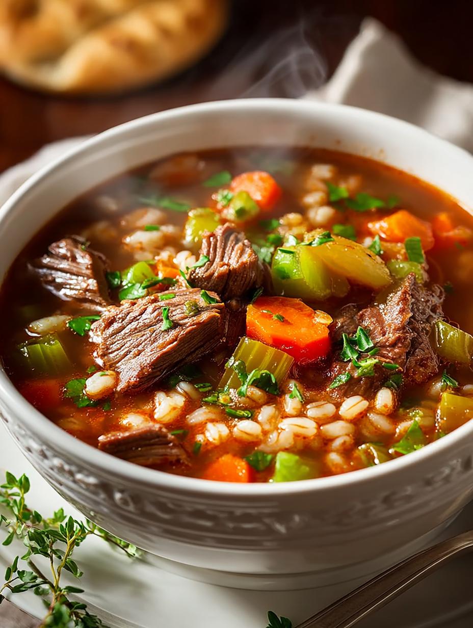 Beef Barley Vegetable Soup
