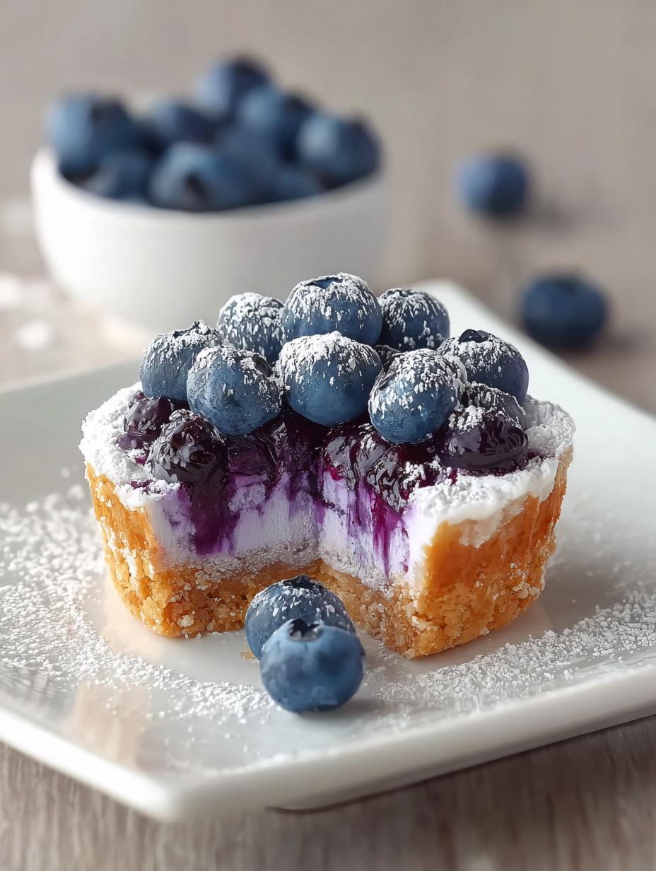 Blueberry Coconut Tofu Cake