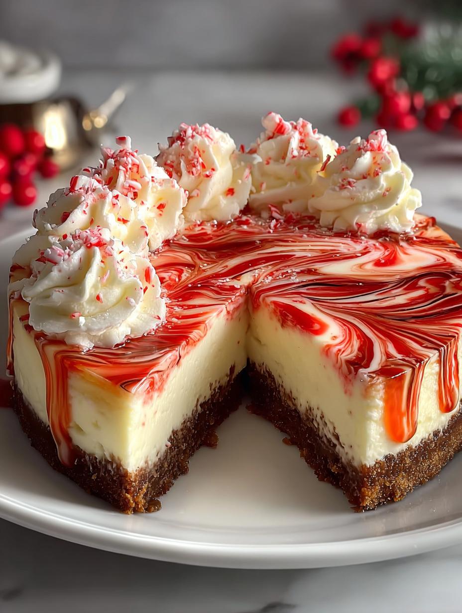 Candy Cane Cheesecake: 7 Festive Flavors to Savor - Candy Cane Cheesecake - additional detail