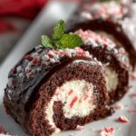 Chocolate Peppermint Bark Roll