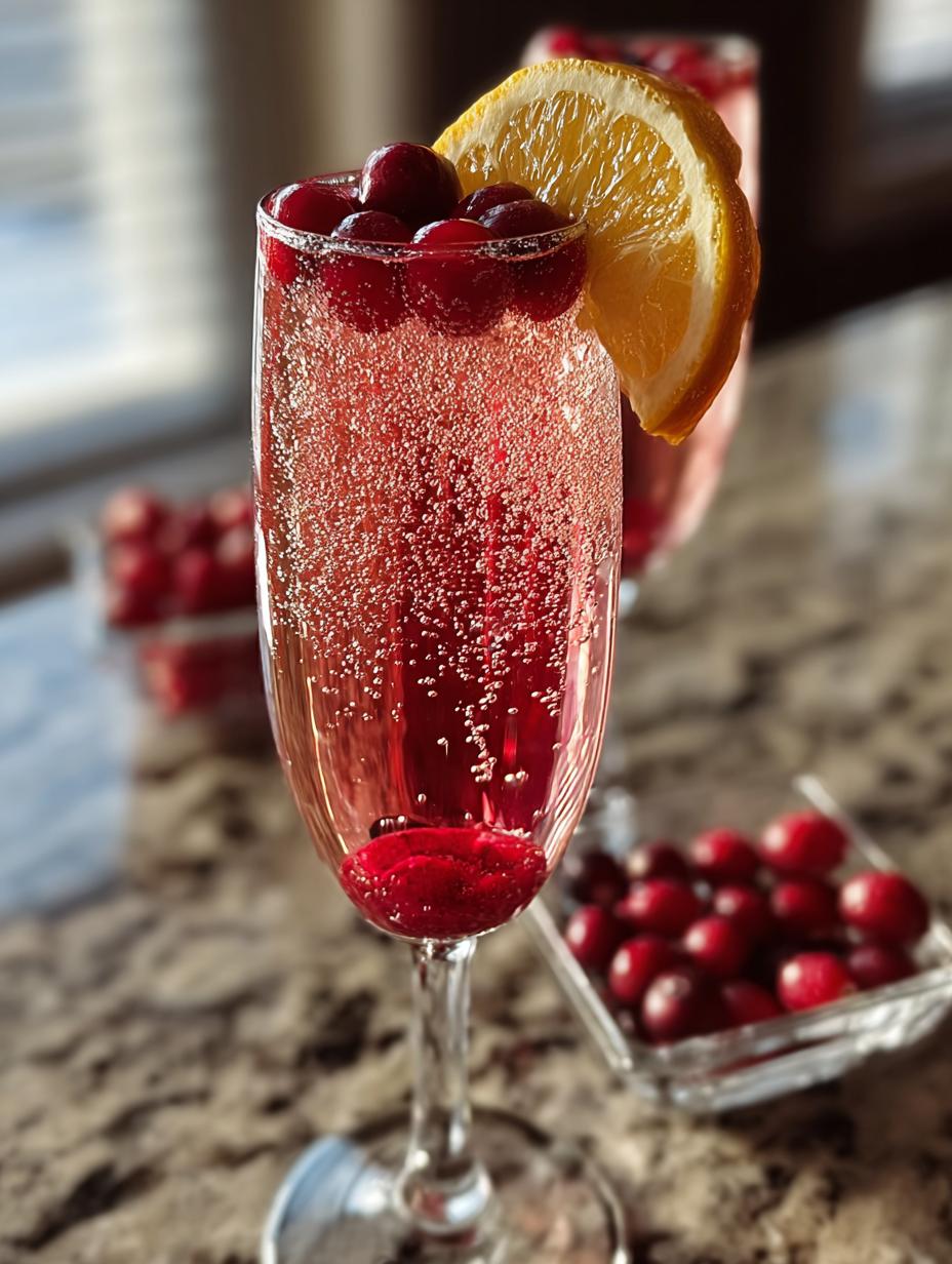 Christmas Cranberry Mimosa Ingredient for Festive Cheers - Christmas Cranberry Mimosa Ingredient - main visual representation