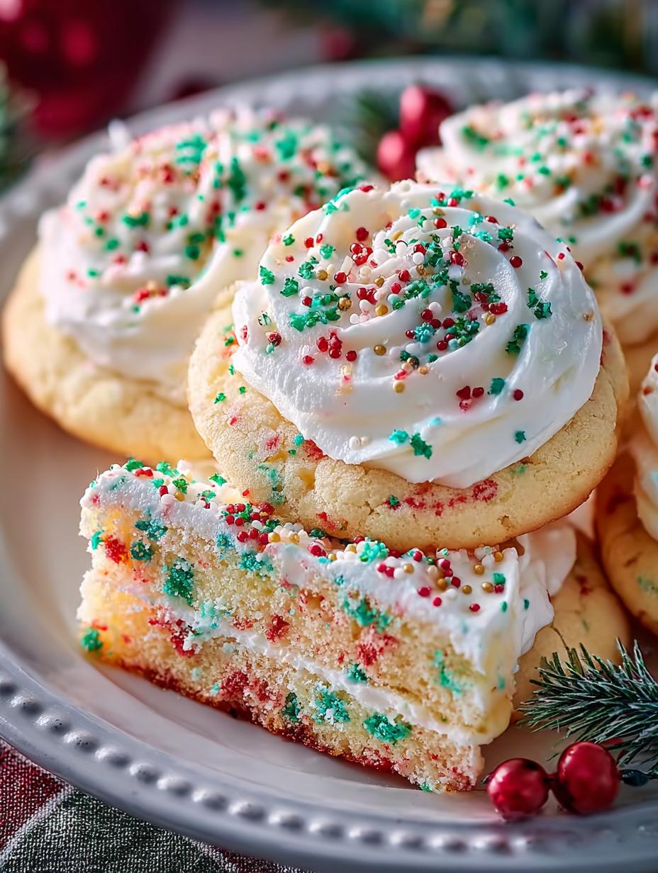 Christmas Funfetti Frosted Sugar Cookies That Delight - Christmas Funfetti Frosted Sugar - additional detail