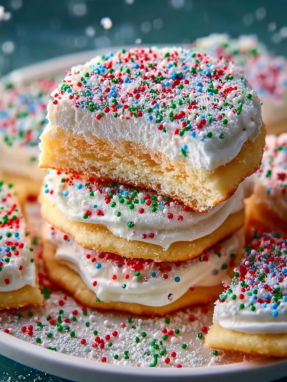 Christmas Funfetti Frosted Sugar