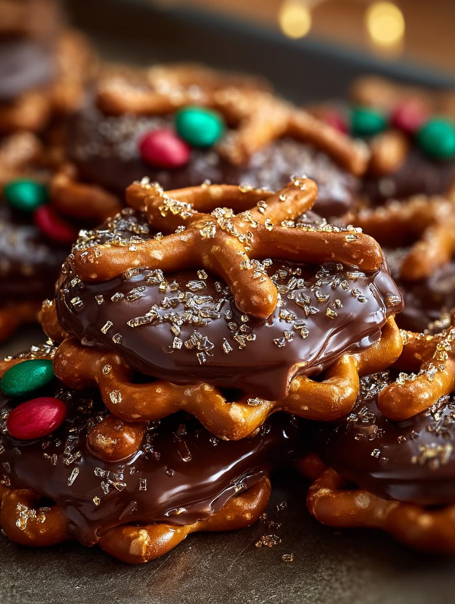 Christmas Rolo Pretzel Crunch: 60 Sweet Clusters - Christmas Rolo Pretzel Crunch - main visual representation