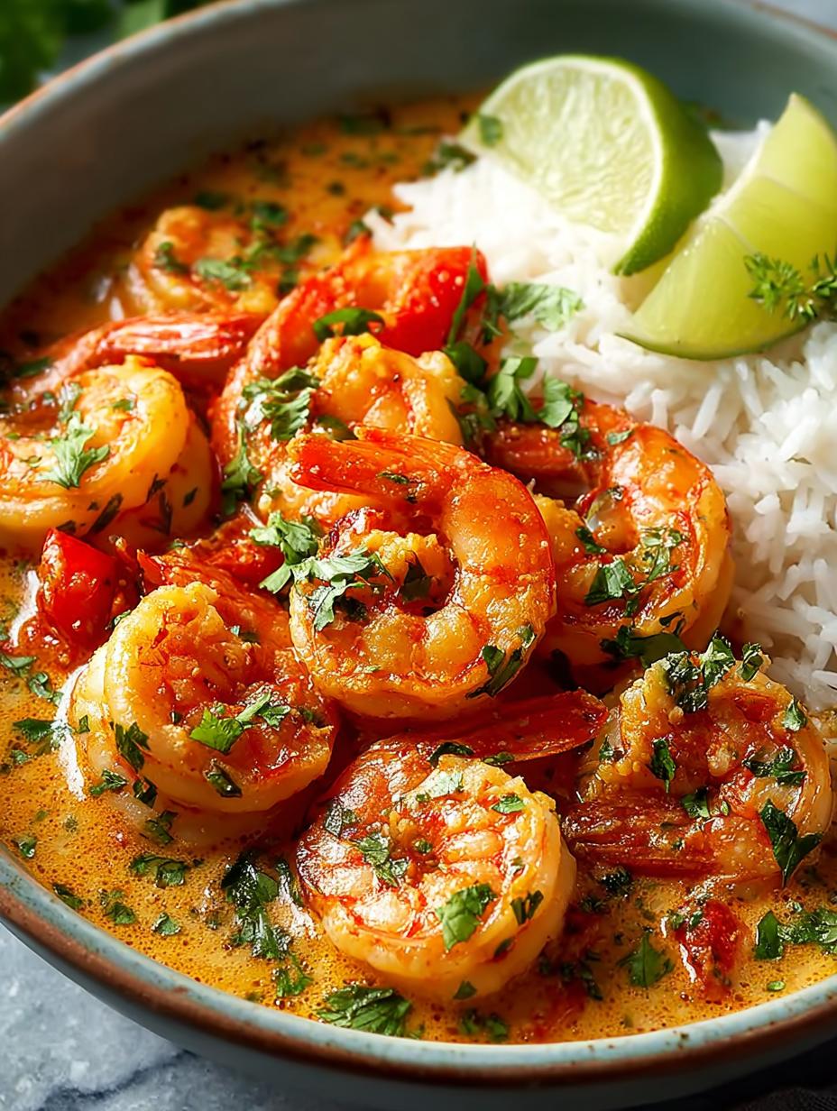 Savory Coconut Curry Shrimp: Quick & Flavorful Dish - Coconut Curry Shrimp - main visual representation