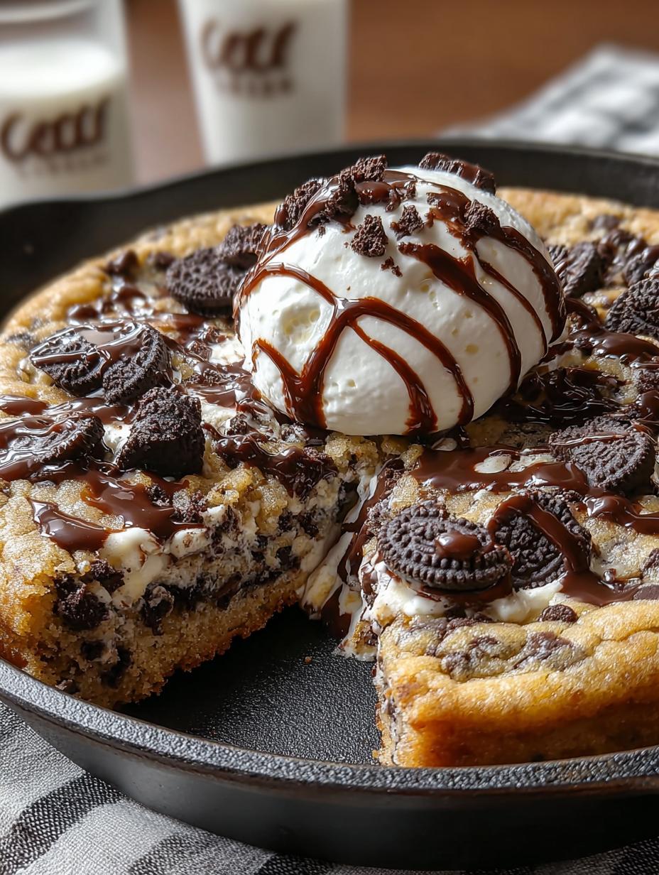 Cookies Cream Skillet Cookie: A Delicious Indulgence - Cookies Cream Skillet Cookie - main visual representation