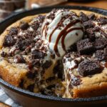 Cookies Cream Skillet Cookie