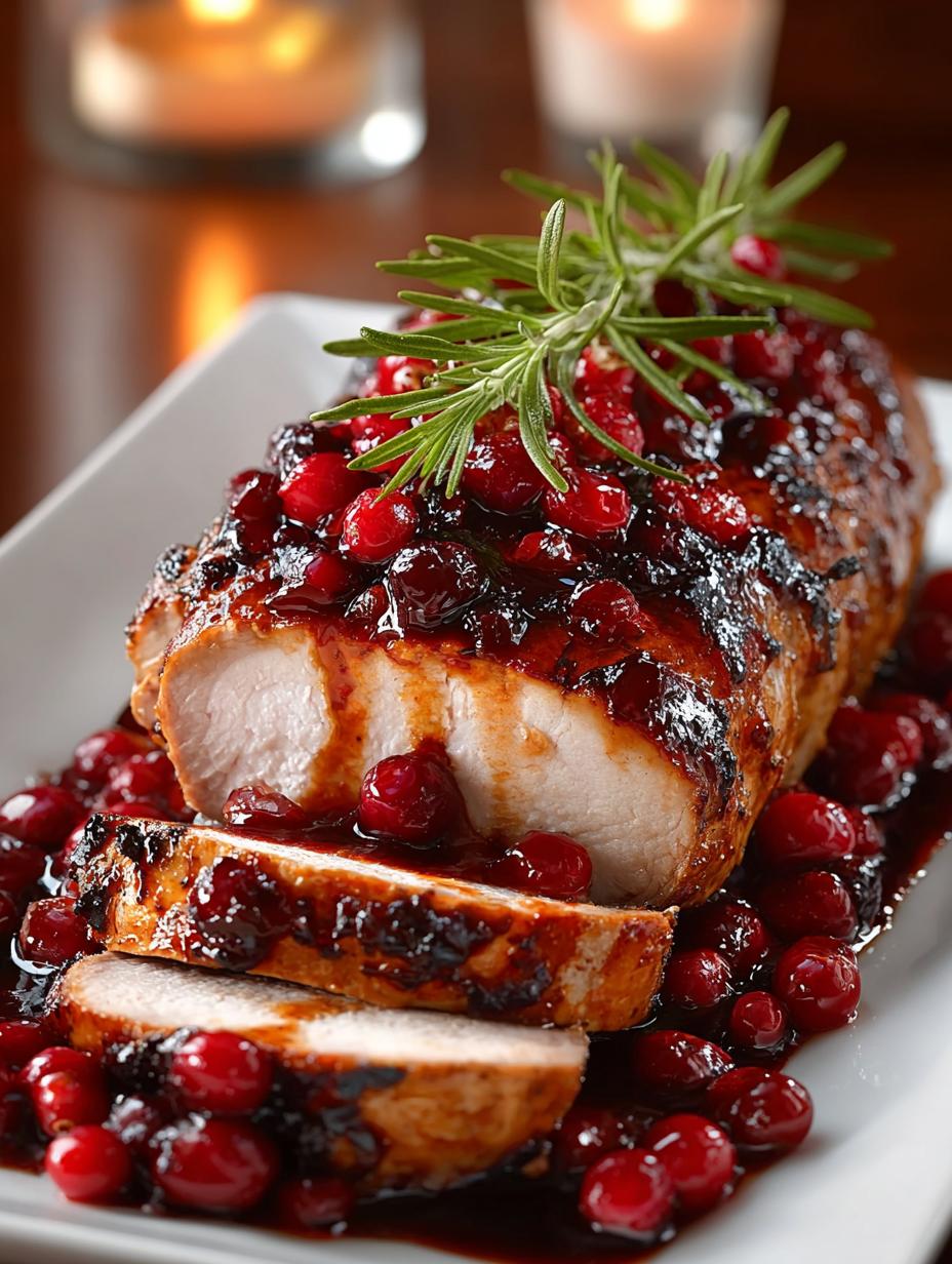 Cranberry Glazed Pork Tenderloin