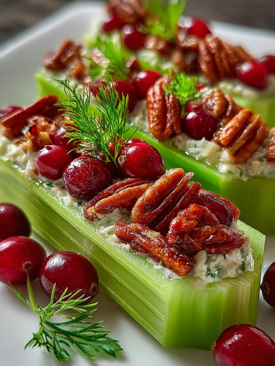 Cranberry Pecan Holiday Celery Boats: 7 Irresistible Ideas - Cranberry Pecan Holiday Celery - main visual representation